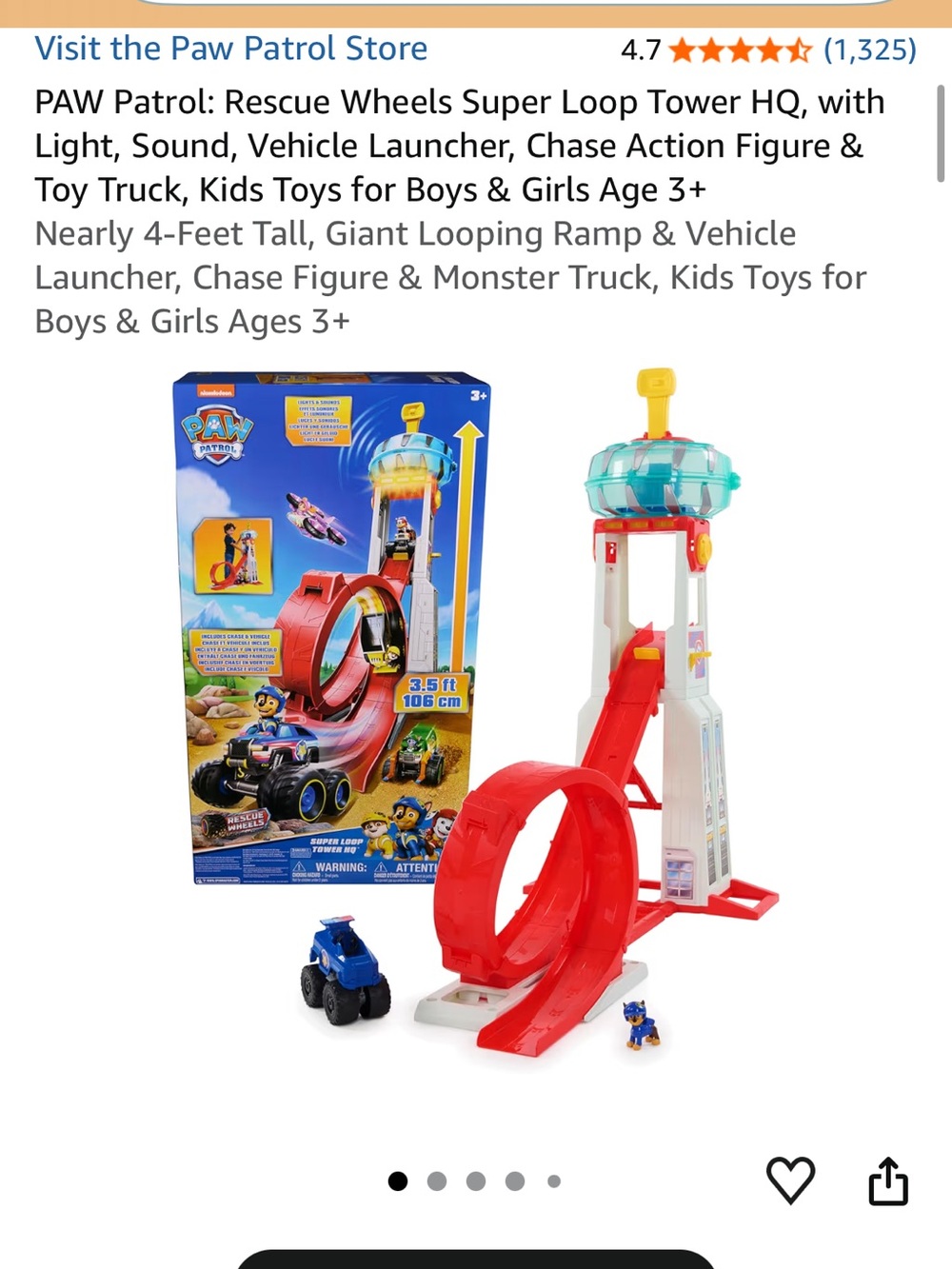 Paw Patrol Super Loop HQ and Chase
